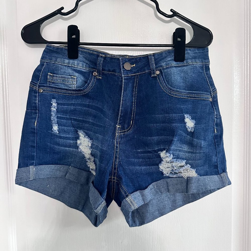 CHICZONE Women's Ripped Denim Shorts Mid Rise Distressed Jean Shorts Amazon